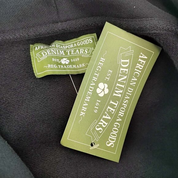 Denim Tears Black Hooded Sweatshirt - Picture 6 of 9